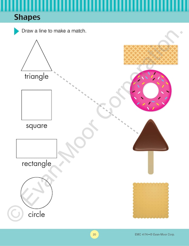 Sample content_Math Skills, Kindergarten Workbook