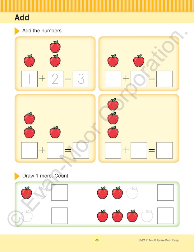 Sample content 4_Math Skills, Kindergarten Workbook
