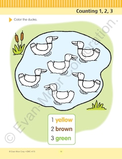 Sample content 2_Math Skills, Preschool Workbook