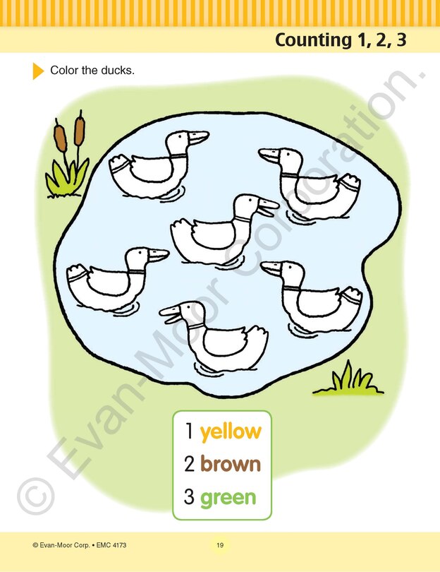 Sample content 2_Math Skills, Preschool Workbook