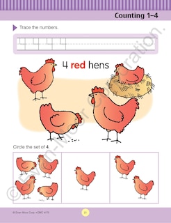 Sample content 3_Math Skills, Preschool Workbook
