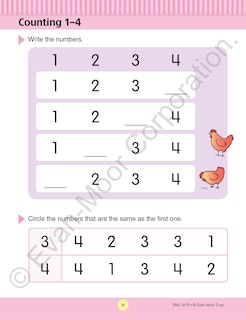 Sample content 4_Math Skills, Preschool Workbook