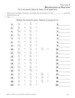 Aper&ccedil;u du contenu_Math to Build On: Student Practice Guide