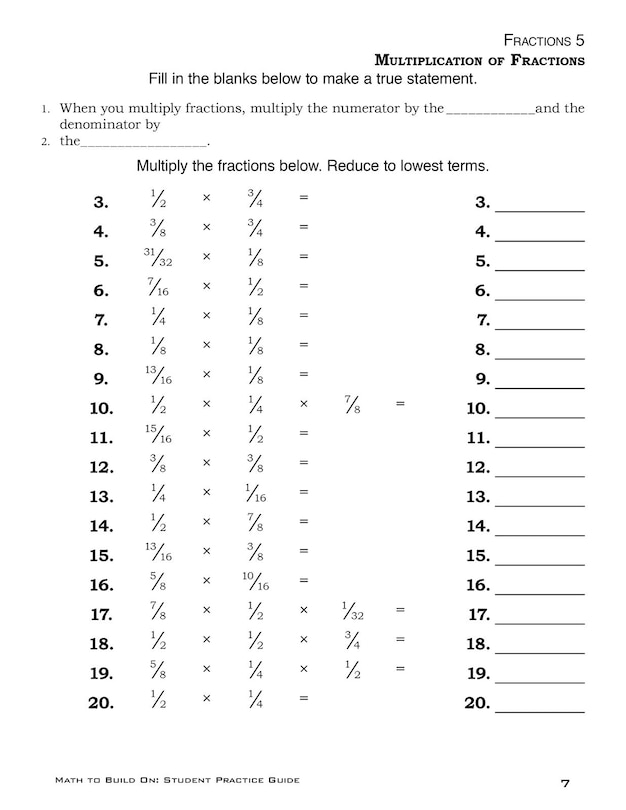 Aper&ccedil;u du contenu_Math to Build On: Student Practice Guide