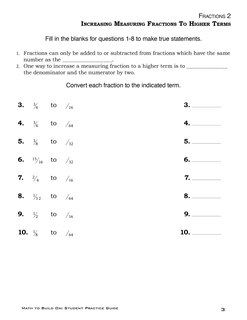 Aper&ccedil;u du contenu 5_Math to Build On: Student Practice Guide
