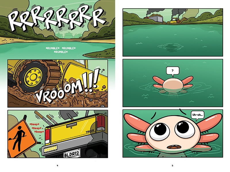Aperçu du contenu 3_Max, a Little Axolotl #1 (An Original Graphic Novel)