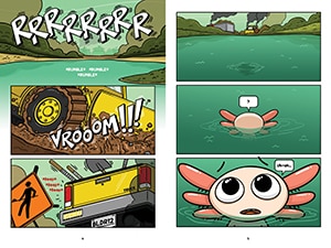 Aperçu du contenu_Max, a Little Axolotl #1 (An Original Graphic Novel)