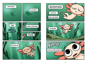 Aperçu du contenu 2_Max, a Little Axolotl #1 (An Original Graphic Novel)