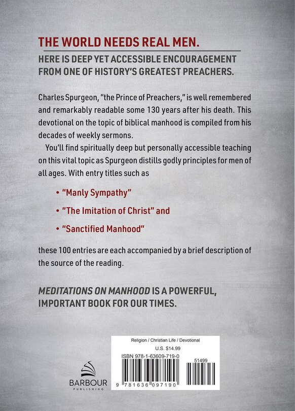 Back cover_Meditations on Manhood