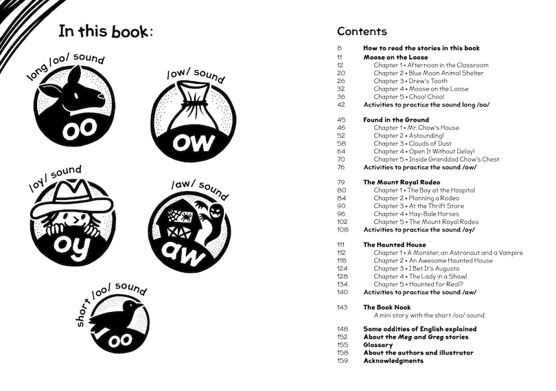 Table of contents_Meg and Greg: Moose on the Loose