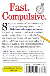 Back cover_Mensa 10-Minute Crossword Puzzles