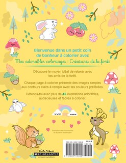 Couverture arri&egrave;re_Mes adorables coloriages : Cr&eacute;atures de la for&ecirc;t