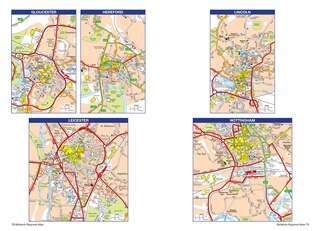 Aper&ccedil;u du contenu 3_Midlands A-Z Road Atlas