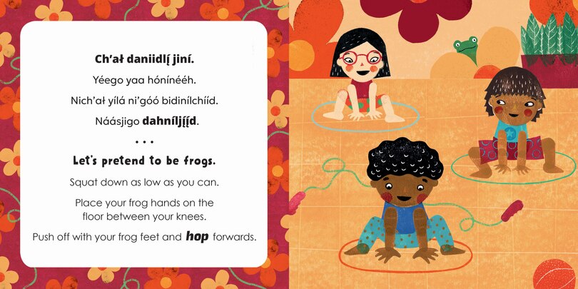 Aperçu du contenu 2_Mindful Tots: Animal Antics (Bilingual Navajo & English)