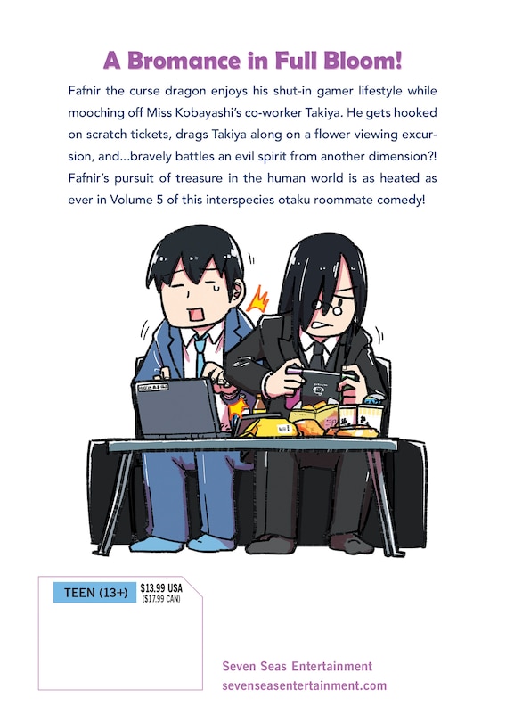 Back cover_Miss Kobayashi's Dragon Maid: Fafnir the Recluse Vol. 5