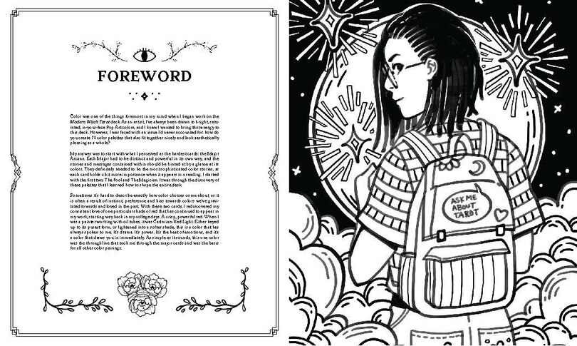 Aperçu du contenu_MODERN WITCH TAROT COLORING BK