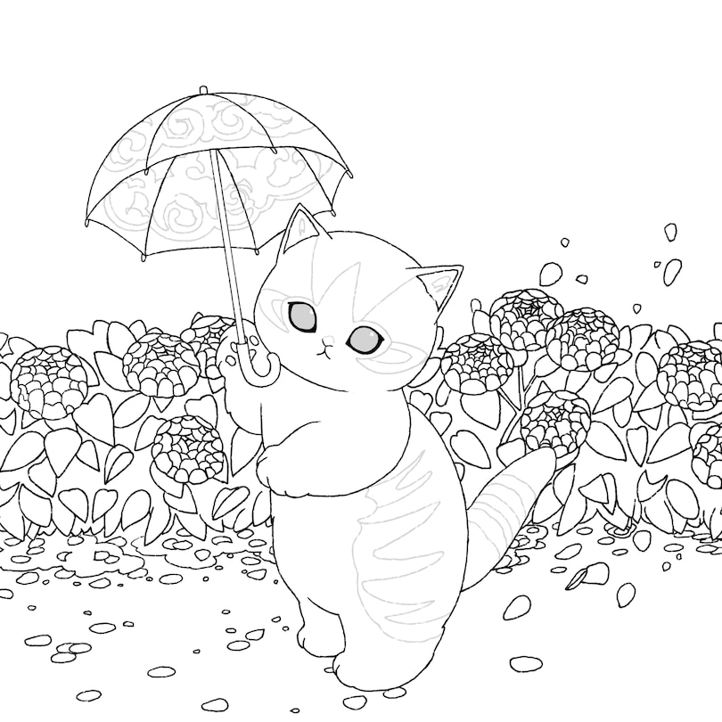 Sample content 2_Mofusand: An Official Coloring Book