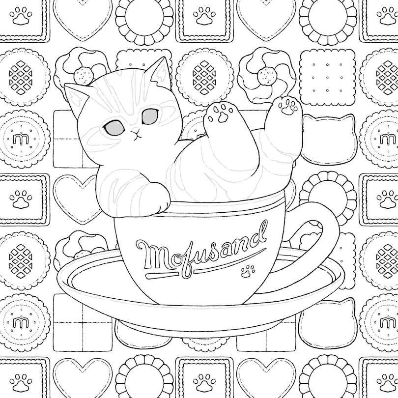 Sample content 3_Mofusand: An Official Coloring Book