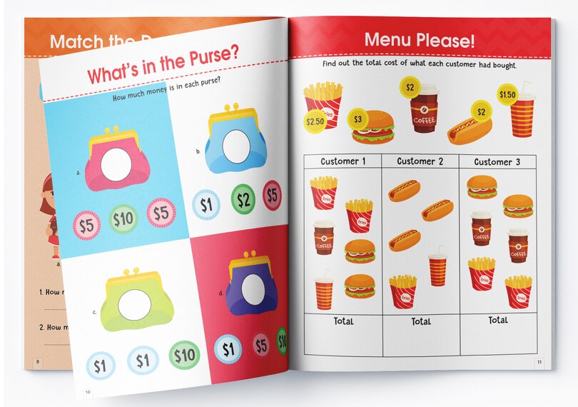 Aper&ccedil;u du contenu 2_Money and Word Problems Activity Book For Children