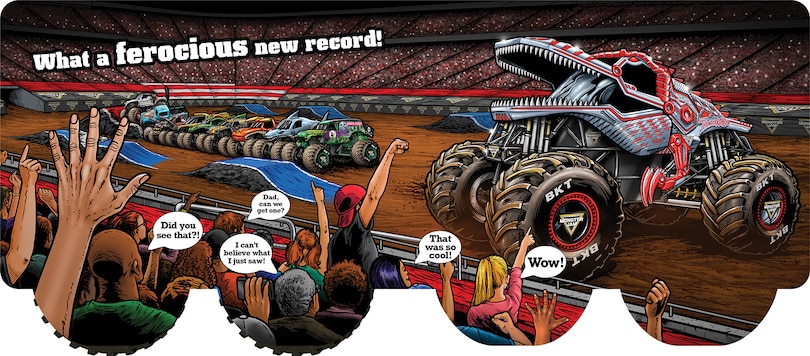 Aperçu du contenu_Monster Jam: ThunderROARus Unleashed! A Board Book with Wheels