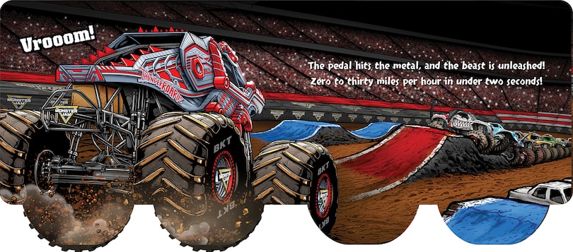 Aperçu du contenu 2_Monster Jam: ThunderROARus Unleashed! A Board Book with Wheels