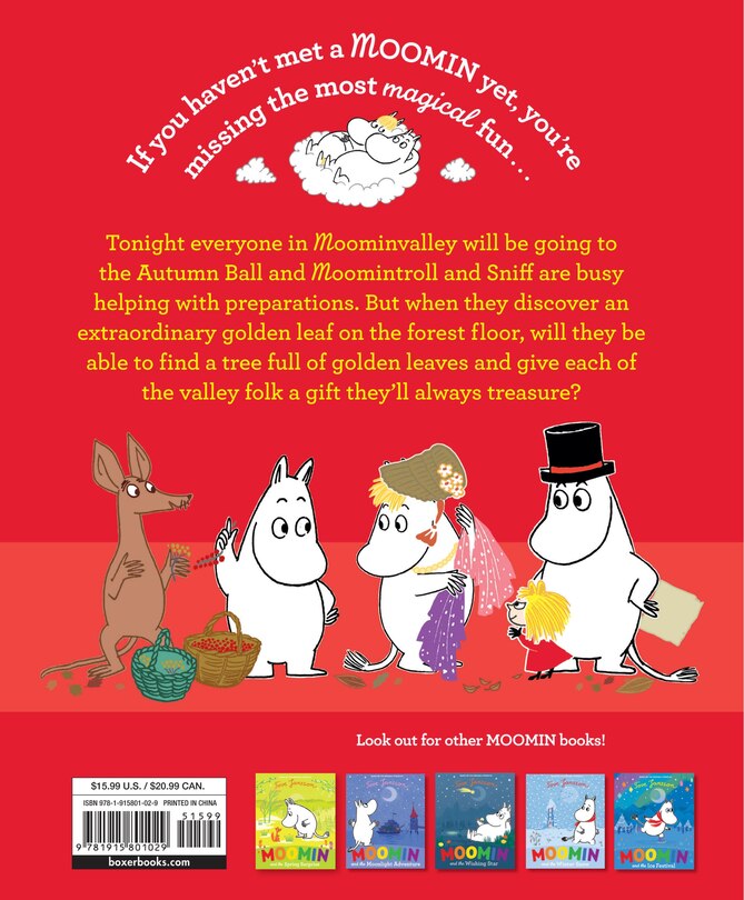 Back cover_Moomin and the Golden Leaf