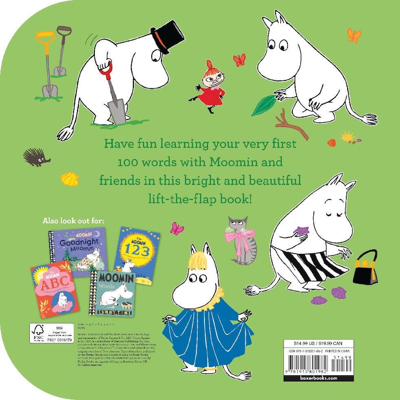 Back cover_Moomin’s First 100 Words