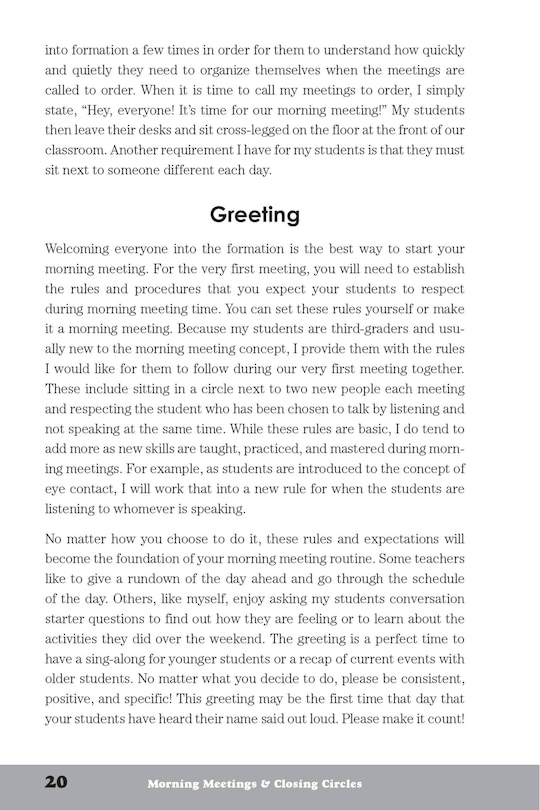 Sample content 5_Morning Meetings And Closing Circles