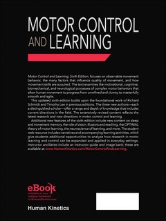 Back cover_Motor Control And Learning