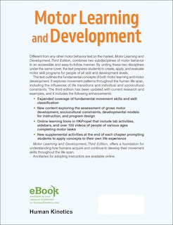 Couverture arri&egrave;re_Motor Learning and Development