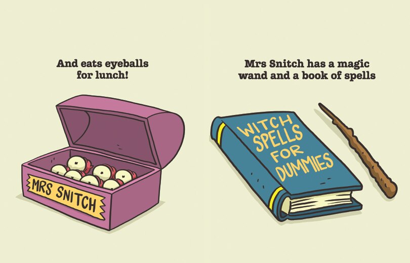 Sample content_Mrs Snitch is a Witch