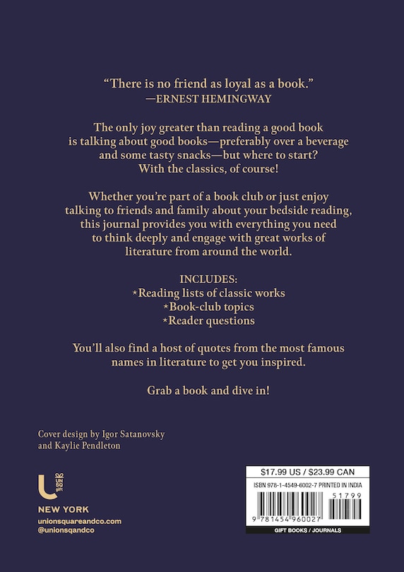 Back cover_Must-Read Classics: A Book Club Journal for Bibliophiles