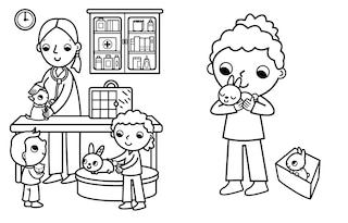 Sample content_My Busy Baby Animals Coloring Book