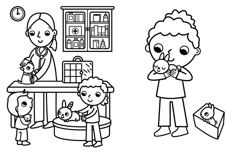 Sample content_My Busy Baby Animals Coloring Book