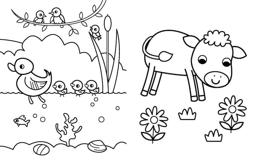 Sample content 2_My Busy Baby Animals Coloring Book
