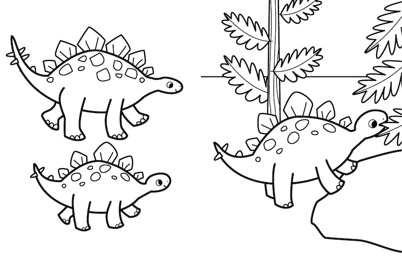 Aperçu du contenu_My Busy Dinosaur Coloring Book