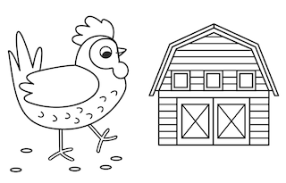 Sample content_My Busy Farm Coloring Book