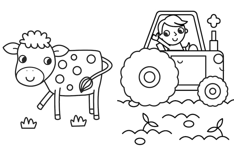 Sample content 2_My Busy Farm Coloring Book