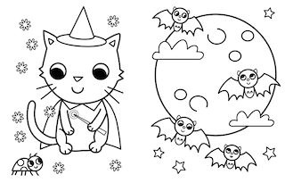Sample content_My Busy Halloween Coloring Book