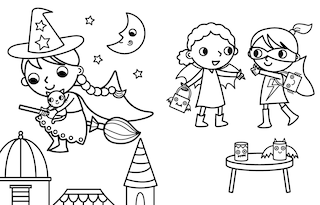 Sample content 4_My Busy Halloween Coloring Book