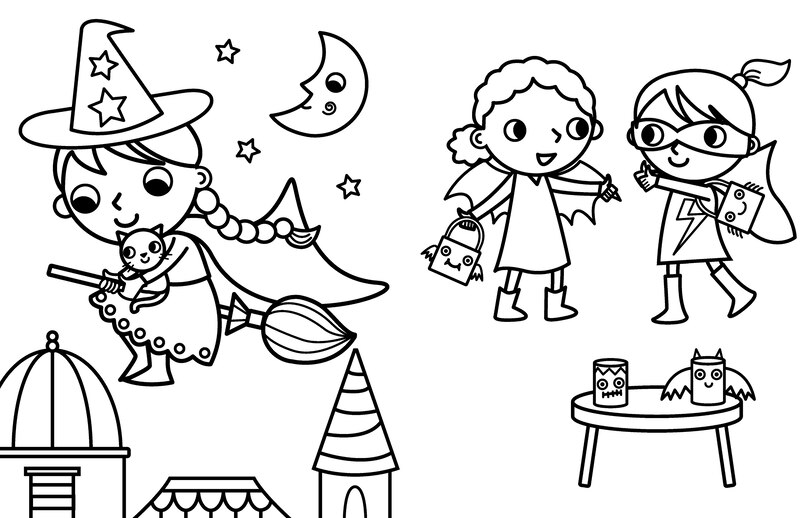 Sample content 4_My Busy Halloween Coloring Book