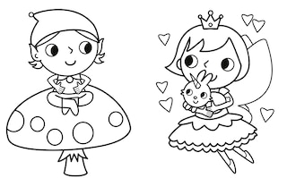 Sample content_My Busy Magical Friends Coloring Book