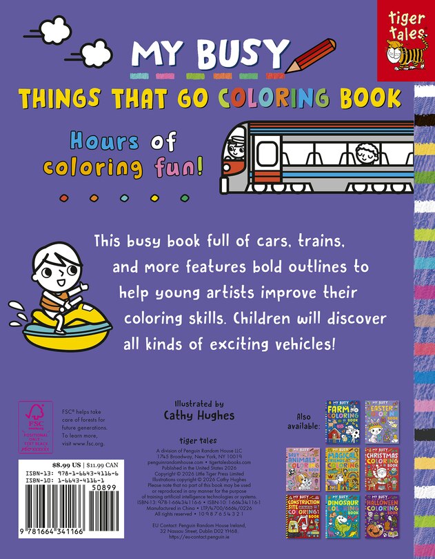 Sample content_My Busy Things That Go Coloring Book