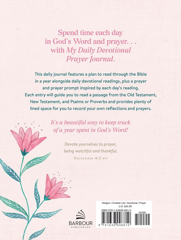 Back cover_My Daily Devotional Prayer Journal