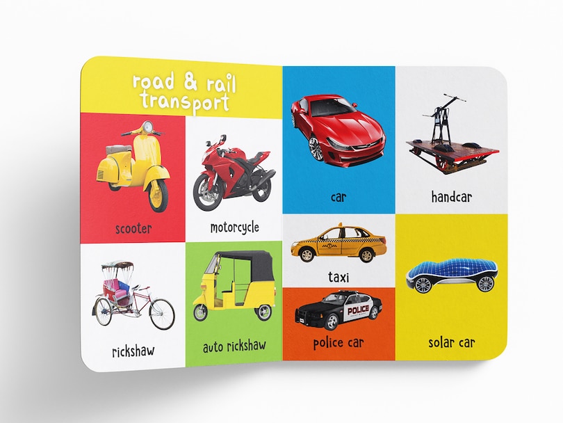 Sample content_My First 100 Things That Move Board Book : My 100 Library Series