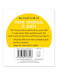Aper&ccedil;u du contenu 5_My First Book of Farm Animals & Pets: First Board Book