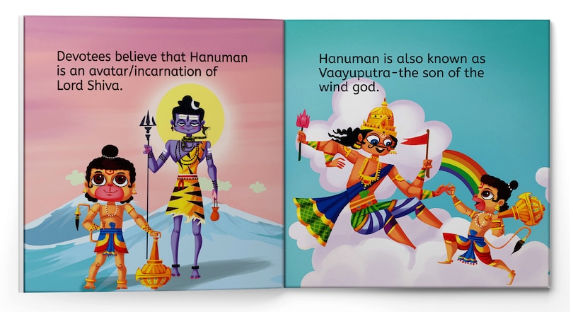 Aper&ccedil;u du contenu_My First Book of Hanuman