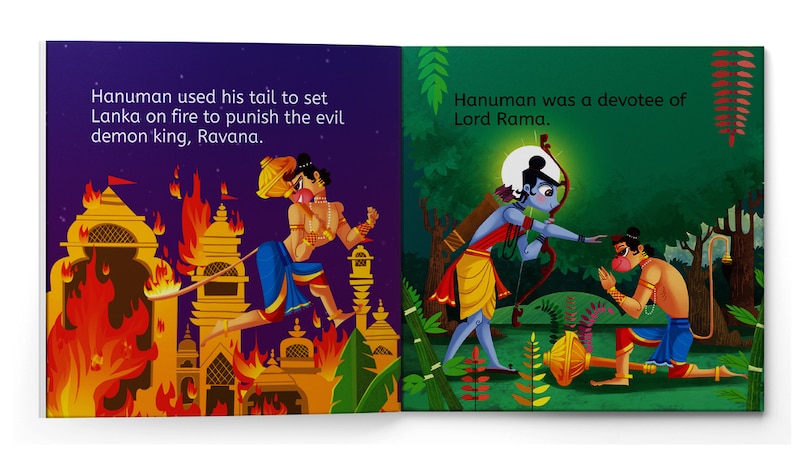 Aper&ccedil;u du contenu 2_My First Book of Hanuman