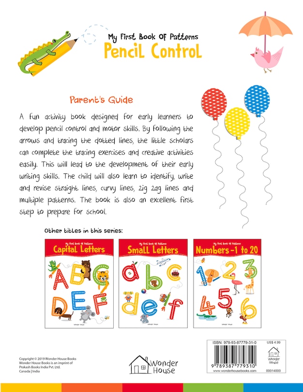 Aper&ccedil;u du contenu_My First Book of Patterns Pencil Control: Patterns Practice book for kids (Pattern Writing)