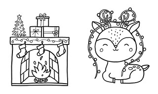 Aper&ccedil;u du contenu_My First Coloring Book: Christmas
